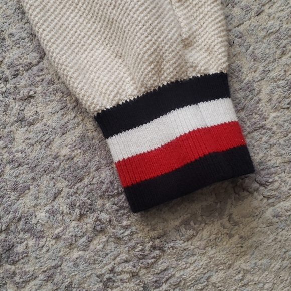 NWOT Tommy Hilfiger Waffle Kit 3/4 Zip Sweater - Picture 3 of 4